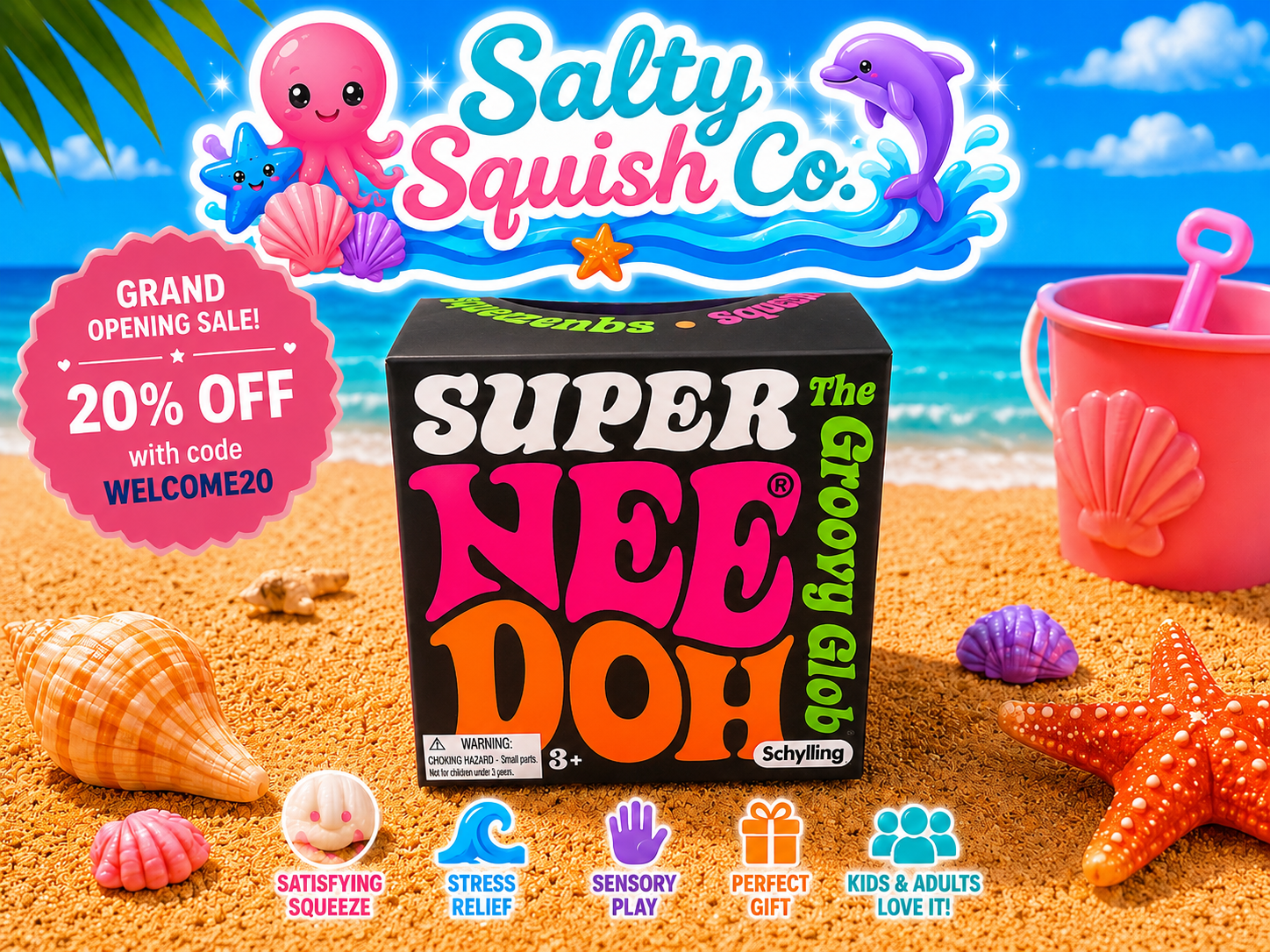 Schylling Needoh Super Needoh Groovy Glob