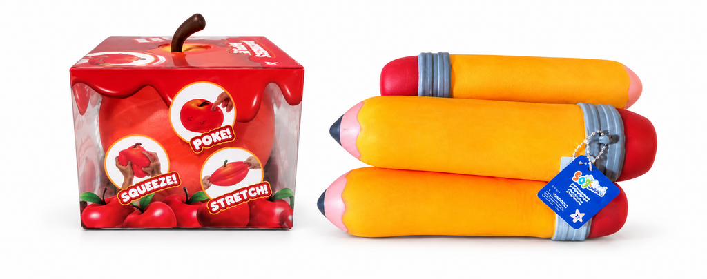 Apple/pencil squishy 2 pack -Teacher gift set